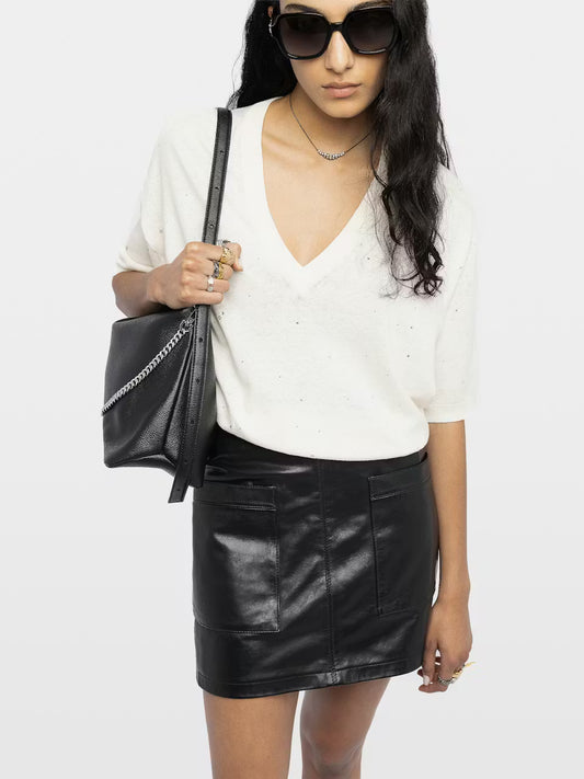 WULLY VNECK SWEATER 031626