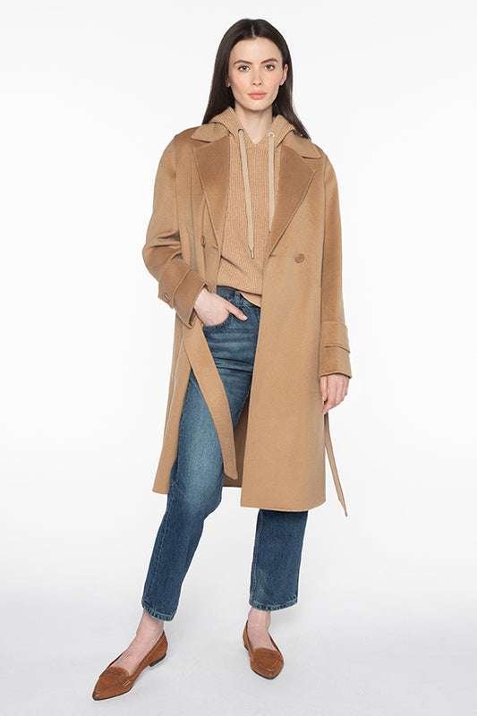NOTCH COLLAR BELTED COAT 091924