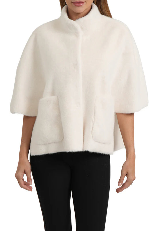 VIOLET FAUX FUR TOPPER 110325