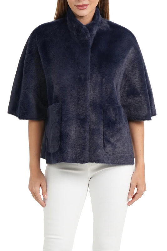 VIOLET FAUX FUR TOPPER 110325