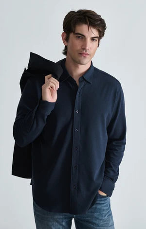 WAFFLE BUTTON UP SHIRT 082526
