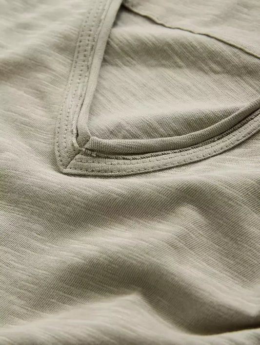 MILES RAW EDGE VNECK 031125