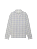 LINEN BLEND PLAID SHIRT 030426