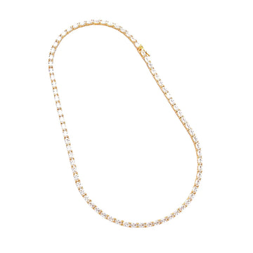 851 OVAL TENNIS NECKLACE 100125