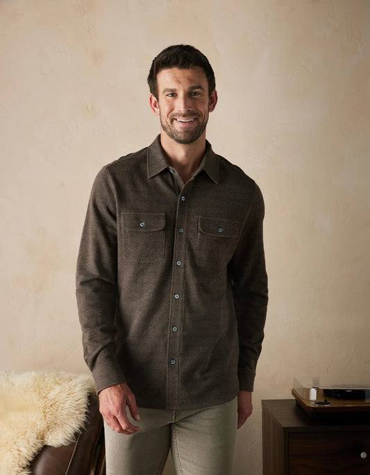 TEXTURED KNIT SHIRT 100926