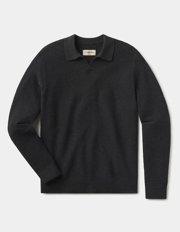 TEXTURED SWEATER POLO 091426
