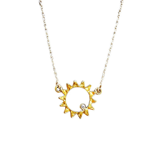 SUN MOTIF NECKLACE