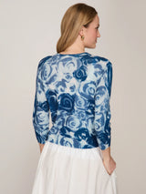 WATERCOLOR ROSE CARDIGAN 031226