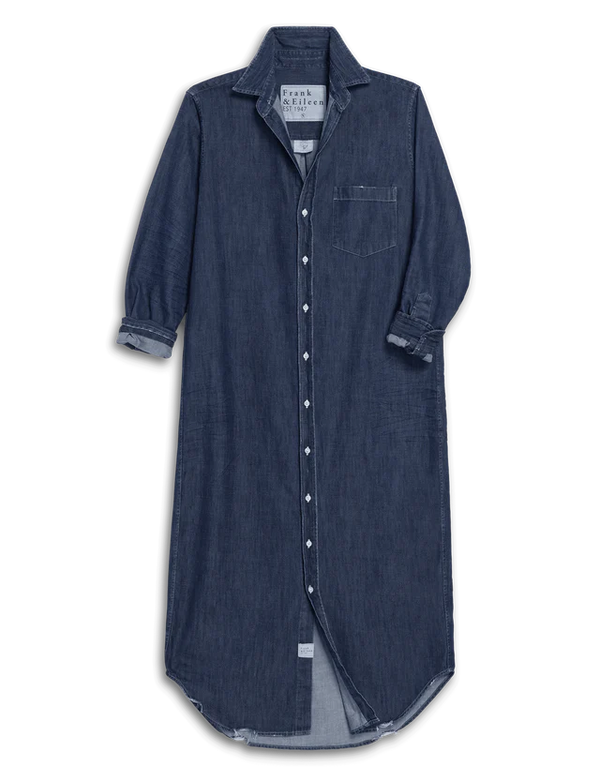 loose denim shirt dress RORY DENIM MAXI SHIRTDRESS 091525 – PIECE UNIQUE