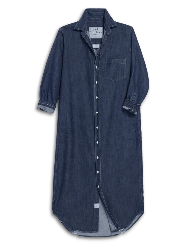 sequin dress Blue Denim Stitched Dress main image 1
