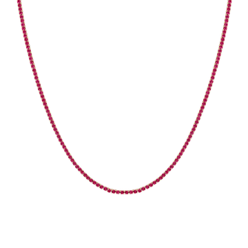 RUBY TENNIS NECKLACE