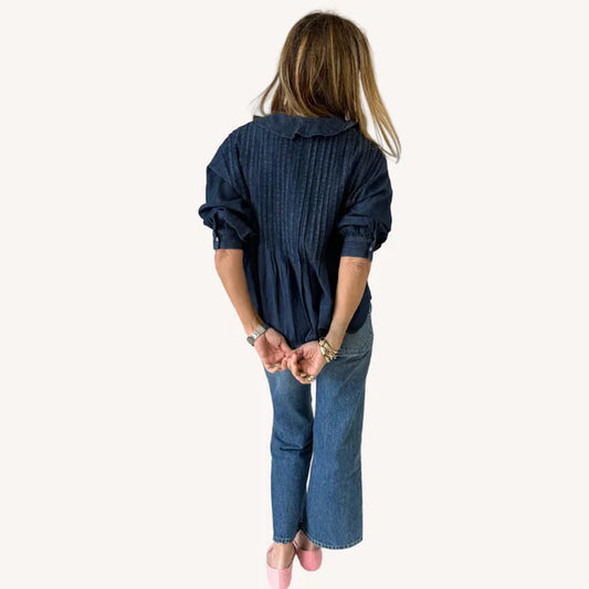 ROSEN DENIM BLOUSE 021326