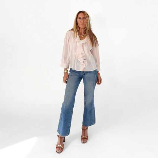 ROSEN RUFFLE BLOUSE  041526