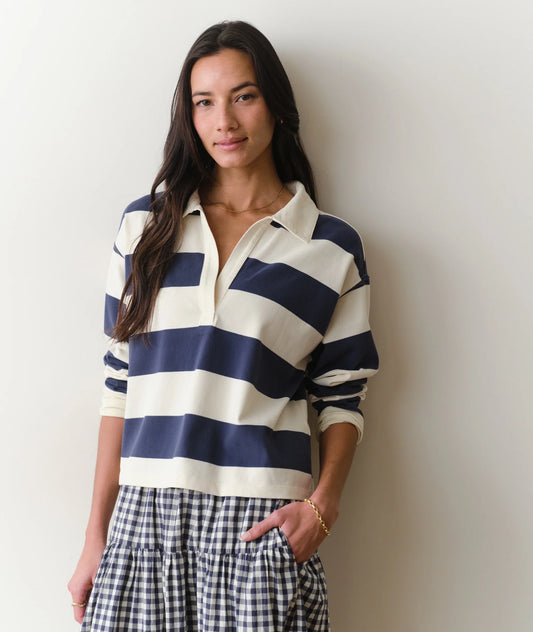 LUXE SUEDED POLO TEE 020426