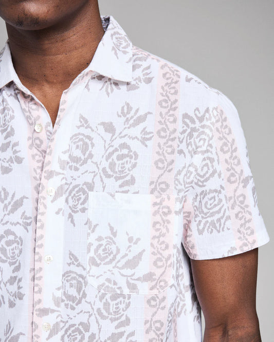 TEXTURAL TROPICAL ROSES SHIRT 041326