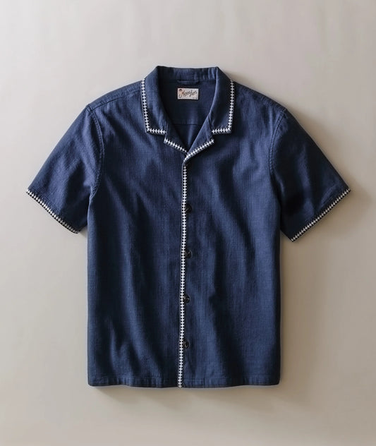 EMBROIDERED RESORT SHIRT 022626