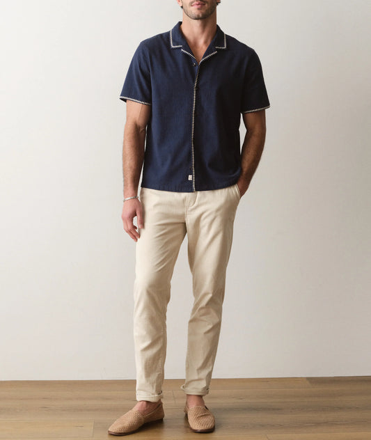 EMBROIDERED RESORT SHIRT 022626