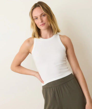 LEXI RIB HIGH NECK CROP TANK 081825