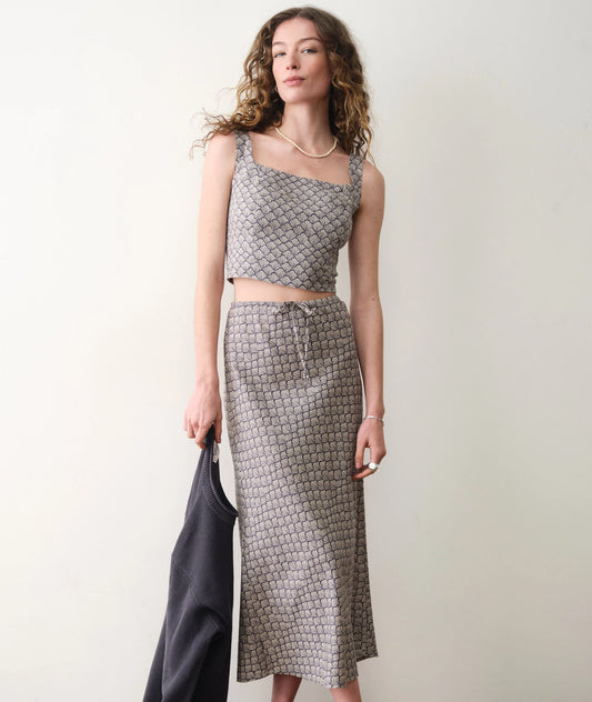 AVERY HEMP MIDI SKIRT 041826