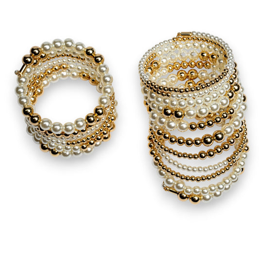 SPHERIC PEARL WRAP BRACELET