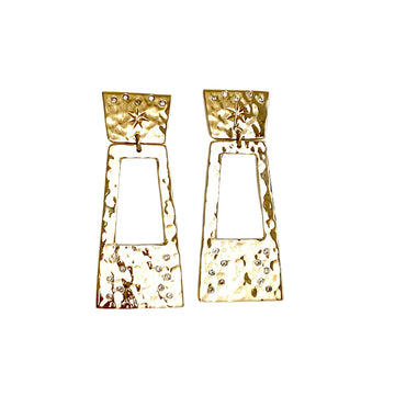 RECTANGLE STAR EARRINGS