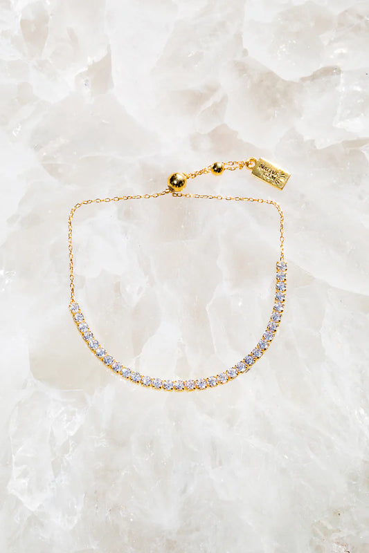 TENNIS BRACELET, SHIMMER 14K GOLD VERMEIL