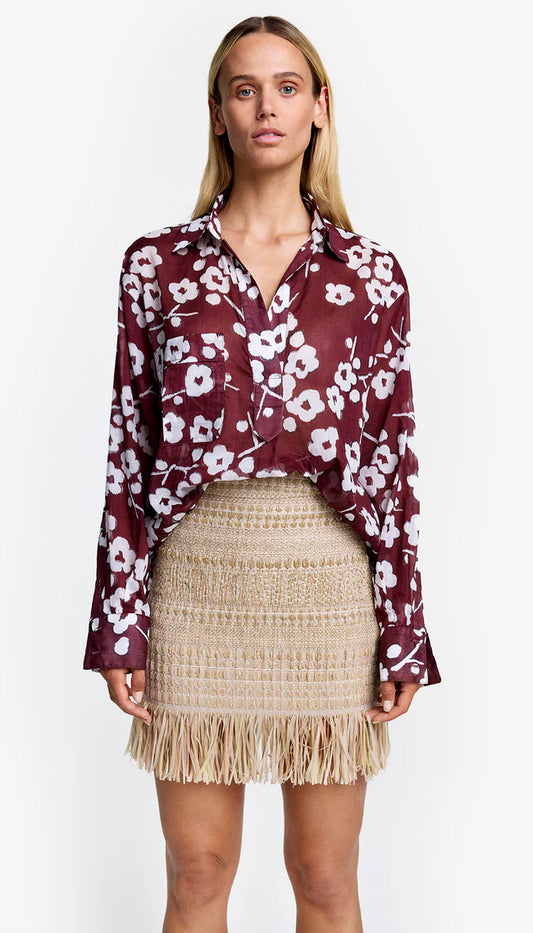 FRINGE MINI SKIRT 050725