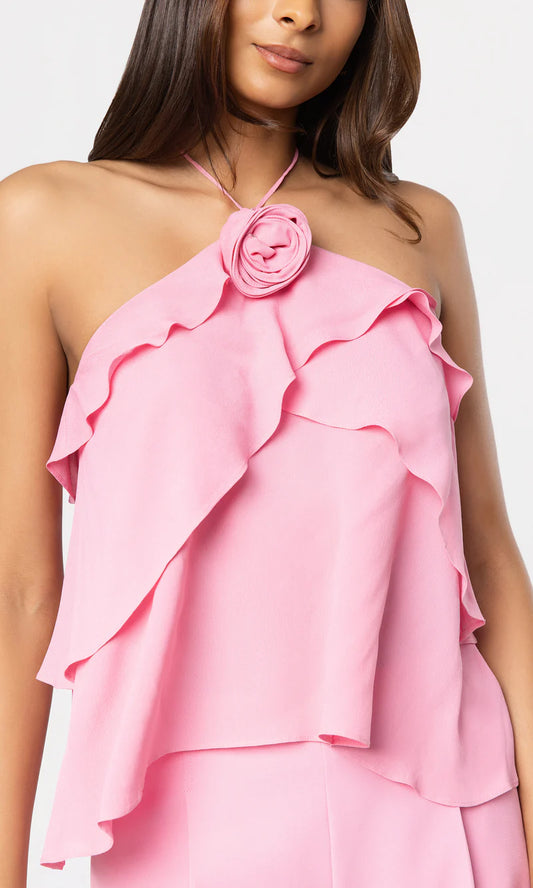 CARRIE HALTER BLOUSE 060726