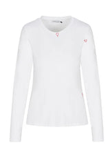 EMBROIDERED HEART LS TEE 020126