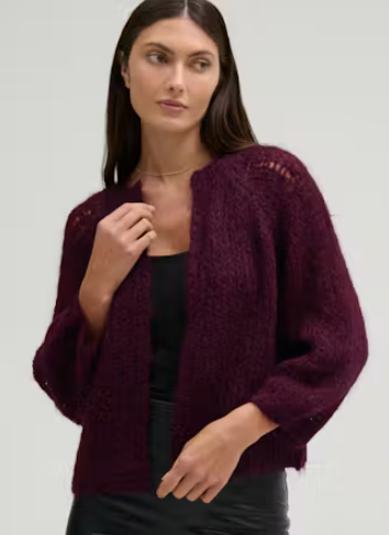 CROPPED HANDKNIT CARDIGAN 102626