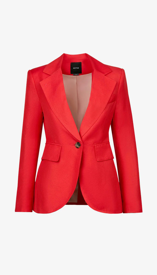 SEAMED BLAZER POPPY 022526
