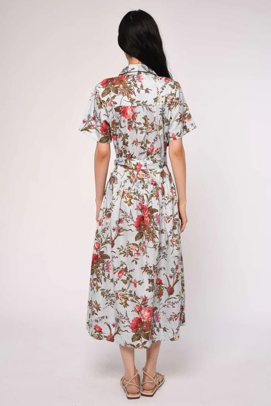 DREW FLORAL MIDI DRESS 021026