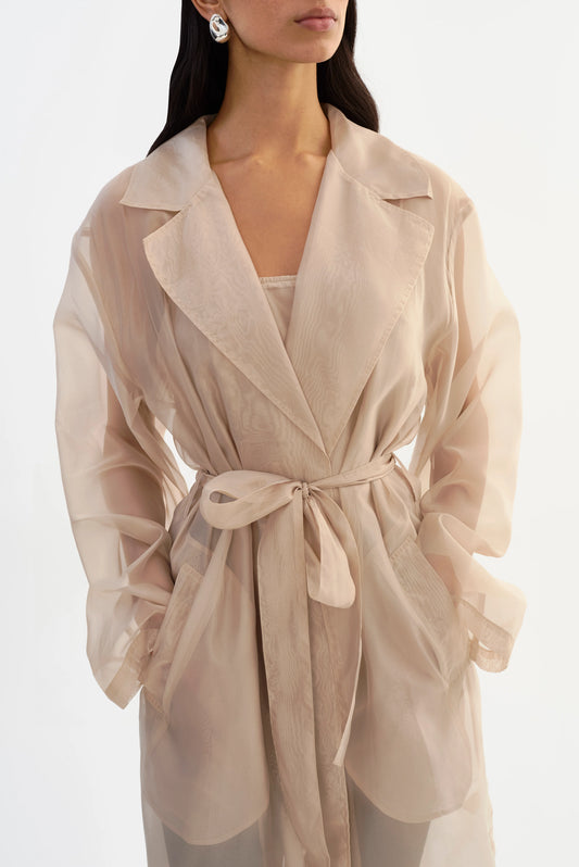 ORGANZA SHEER COAT 040326