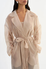 ORGANZA SHEER COAT 040326