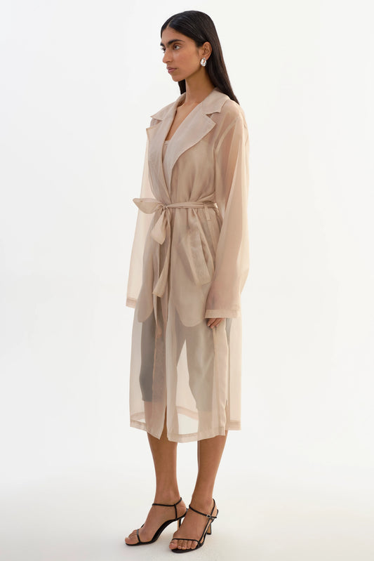 ORGANZA SHEER COAT 040326