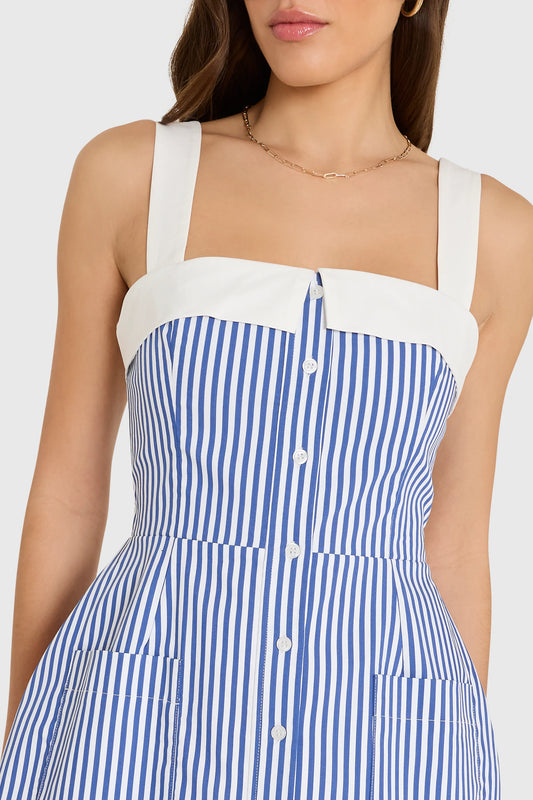 MINDY STRIPE MINI DRESS 050326