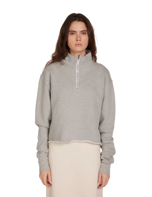 HALEY CROP HALF ZIP 021726
