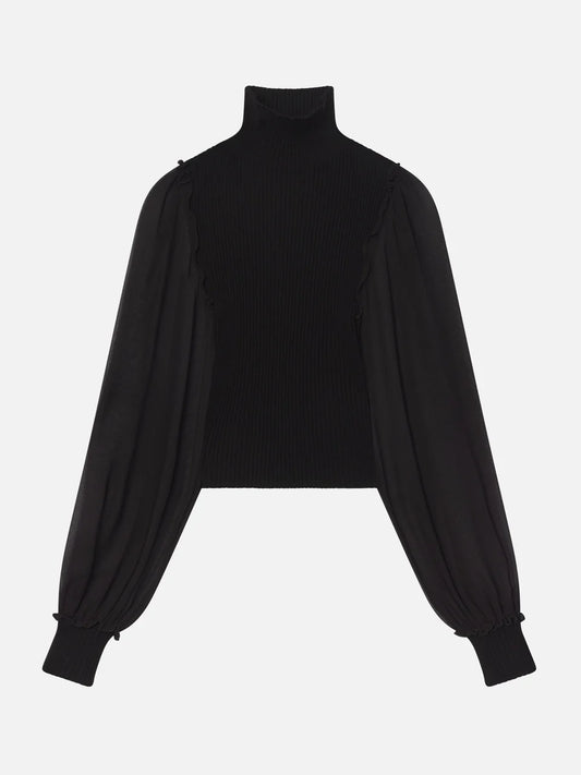 THE SHEER SLEEVE TOP 110725