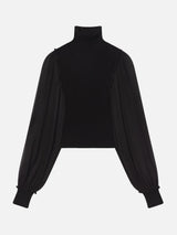 THE SHEER SLEEVE TOP 110725