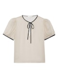 THE TIE PUFF SLEEVE BLOUSE 10/22/25
