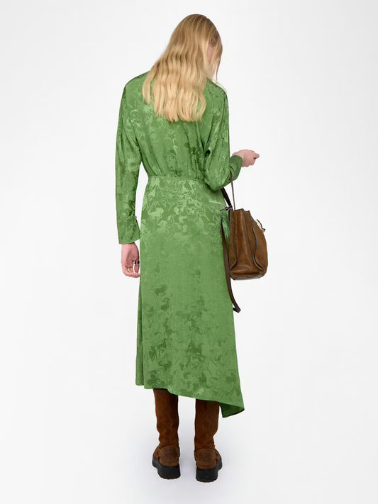 ROUNA JACQUARD SILK DRESS 121125