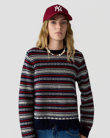 WESTERN STRIPE CREW 100626