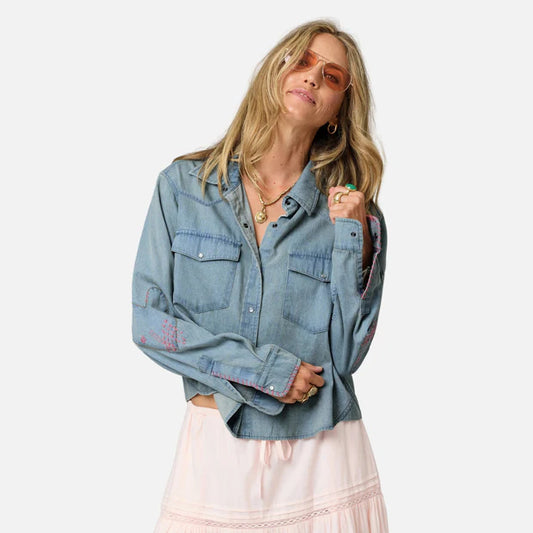WESTERN PIA DENIM SHIRT 041526