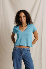 ALANIS CROP VNECK