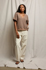 BRIGGS FRENCH TERRY V NECK 030526