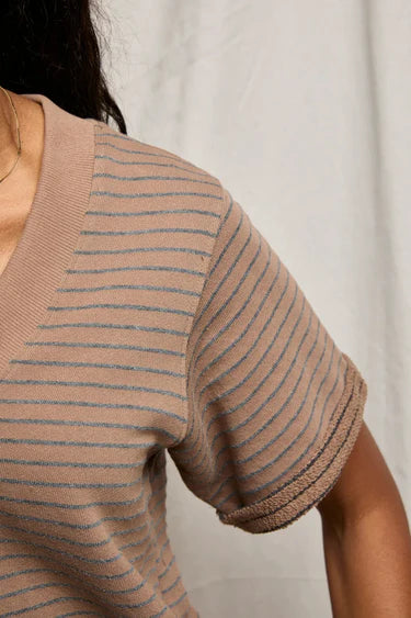 BRIGGS FRENCH TERRY V NECK 030526