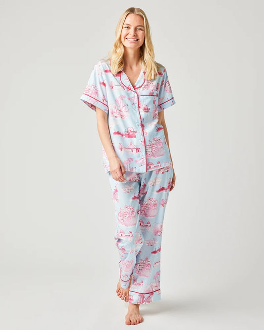 TOILE PAJAMA PANTS SET