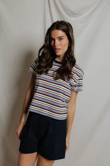 DAWN STRIPE CREW NECK 052126