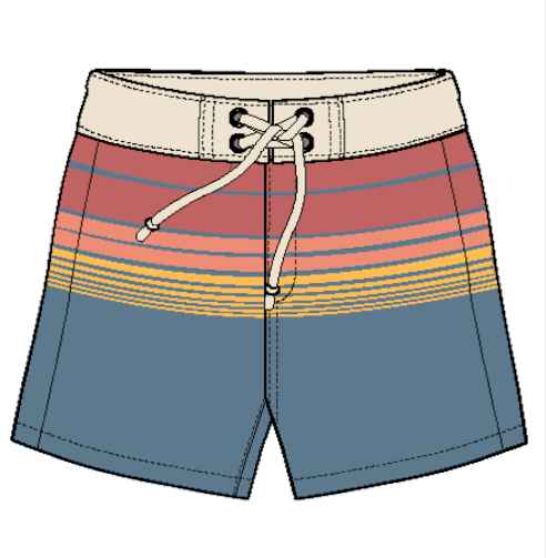 MARINE LAYER STRETCH BOARD SHORT 7"