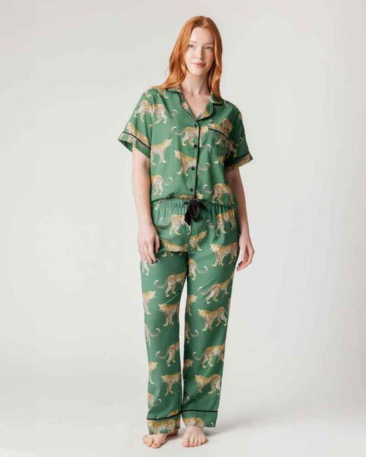 CHEETAHS PAJAMA PANTS SET 070325